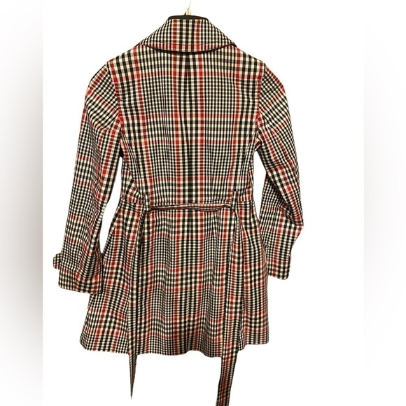 Banana Republic Trench Coat w/ belt Plaid Classic Size XS - Picture 3 of 10